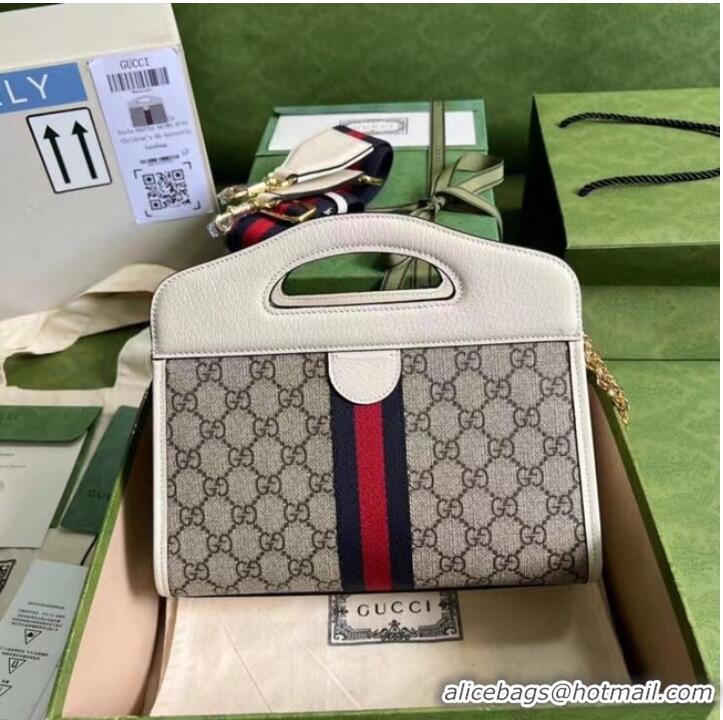 Unique Style Gucci Ophidia small tote with Web 693724 white