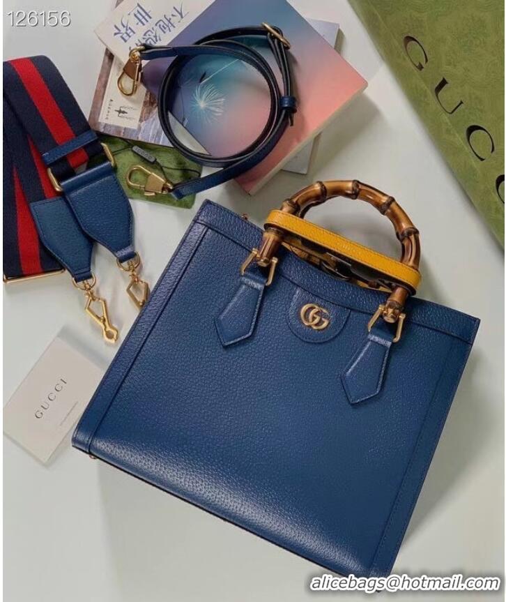 Most Popular Gucci Diana small tote bag 702721 blue