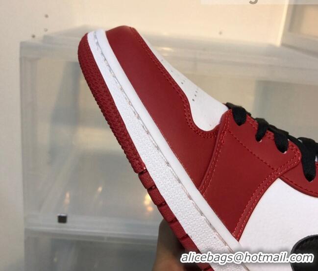 Sophisticated Nike Air Jordan AJ1 Mid-top Sneakers Red/White 112383