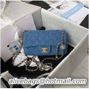 Traditional Specials Chanel Flap denim Shoulder Bag AS1116 Blue