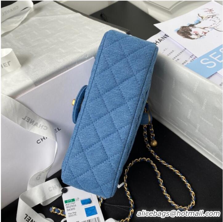 Traditional Specials Chanel Flap denim Shoulder Bag AS1116 Blue