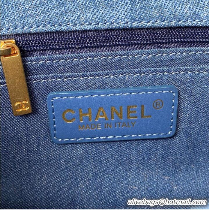 Traditional Specials Chanel Flap denim Shoulder Bag AS1116 Blue