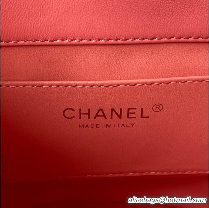 Market Sells Chanel Drawstring Bag & Gold Metal AS3116 pink