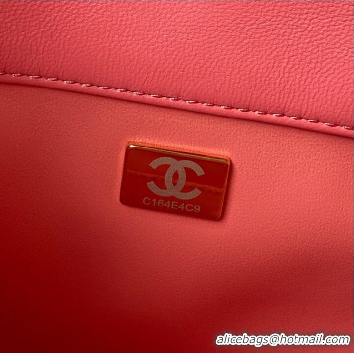 Market Sells Chanel Drawstring Bag & Gold Metal AS3116 pink