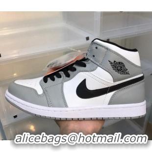 Good Quality Nike Air Jordan AJ1 Mid-top Sneakers Grey 112384