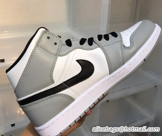 Good Quality Nike Air Jordan AJ1 Mid-top Sneakers Grey 112384