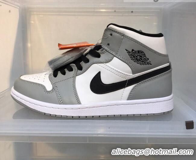 Good Quality Nike Air Jordan AJ1 Mid-top Sneakers Grey 112384