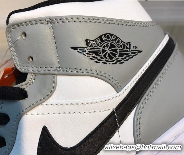 Good Quality Nike Air Jordan AJ1 Mid-top Sneakers Grey 112384