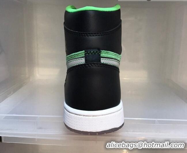 Grade Quality Nike Air Jordan AJ1 High-top Sneakers Green/Black 112385