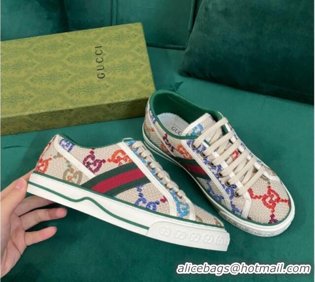 Duplicate Gucci Tennis 1977 Multicolor GG Low-top Sneakers 030570