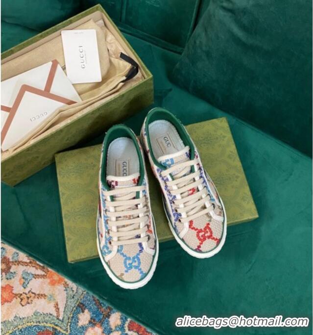 Duplicate Gucci Tennis 1977 Multicolor GG Low-top Sneakers 030570