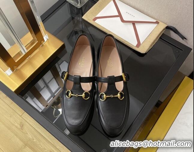 Perfect Gucci Calfskin Loafers with Horsebit Black 030580