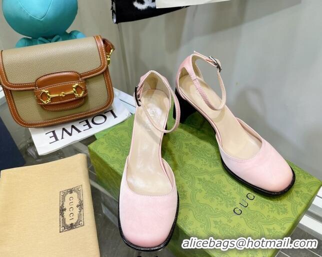 Good Taste Gucci Silk High Heel Pumps 8.5cm Pink 030702