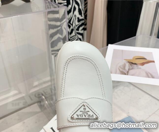 Hot Style Prada Leather Mules White 032451