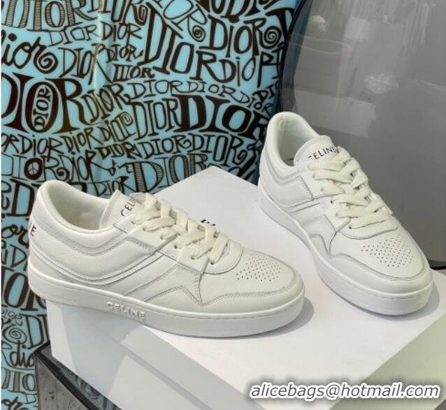 Low Price Celine Calfskin Low Top Sneakers White 031160