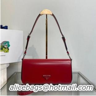 Grade Fashionable Prada Brushed leather Femme bag 1BD323 red