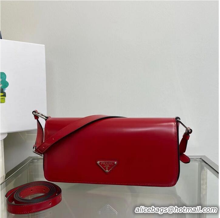 Grade Fashionable Prada Brushed leather Femme bag 1BD323 red