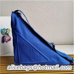 Hot Style Prada Re-Nylon large shoulder bag 2EV077 blue