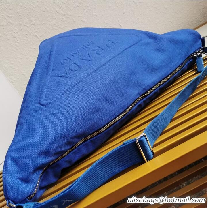 Hot Style Prada Re-Nylon large shoulder bag 2EV077 blue