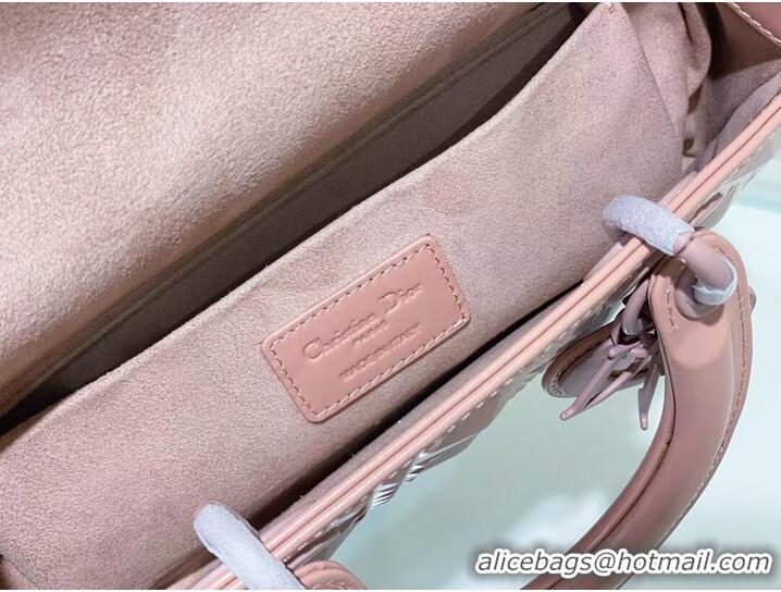 Well Crafted MEDIUM LADY DIOR BAG Cannage Lambskin C2811 pink