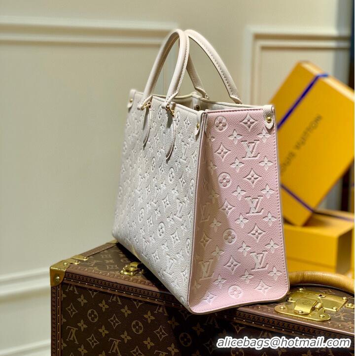 Super Quality Louis Vuitton Original Leather ONTHEGO MM M46060 Pink