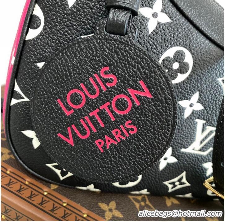 Top Quality Louis Vuitton Original Leather Bagatelle M46091 Black