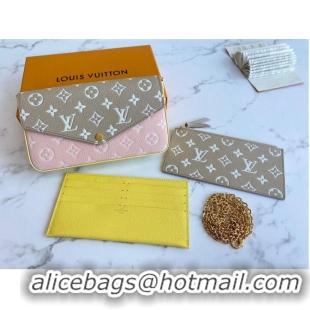 Promotional Louis Vuitton Monogram Empreinte Multi Pochette Felicie M81359 Pink