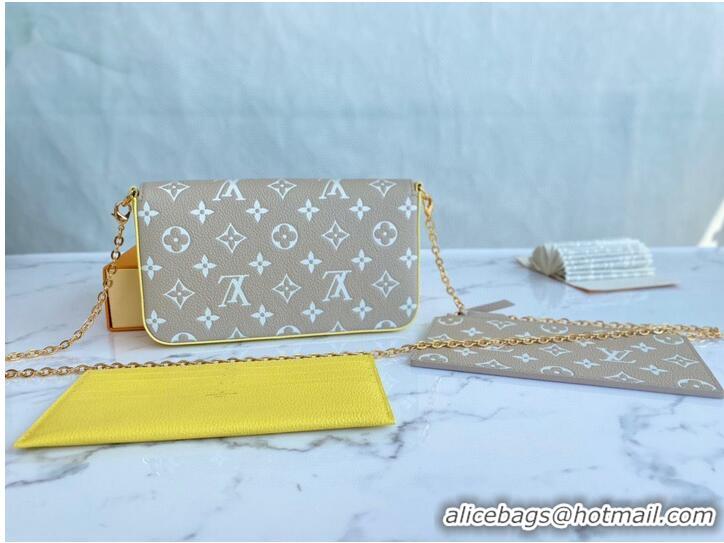 Promotional Louis Vuitton Monogram Empreinte Multi Pochette Felicie M81359 Pink