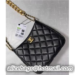 Top Quality Chanel Calfskin Shoulder Bag AS3111 black