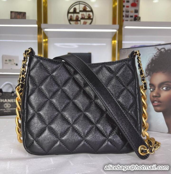 Top Quality Chanel Calfskin Shoulder Bag AS3111 black