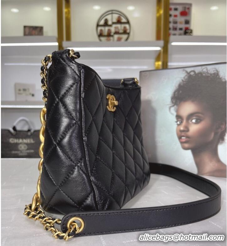 Top Quality Chanel Calfskin Shoulder Bag AS3111 black