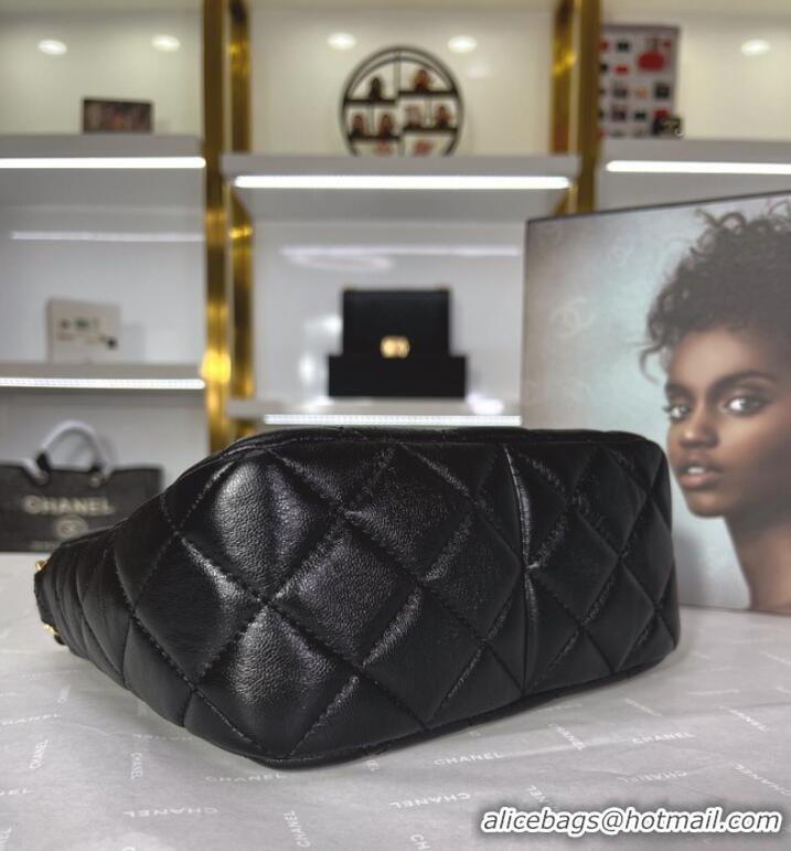 Top Quality Chanel Calfskin Shoulder Bag AS3111 black