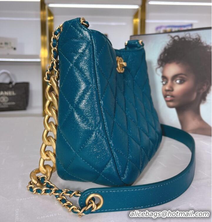 Top Quality Chanel Calfskin Shoulder Bag AS3111 blue