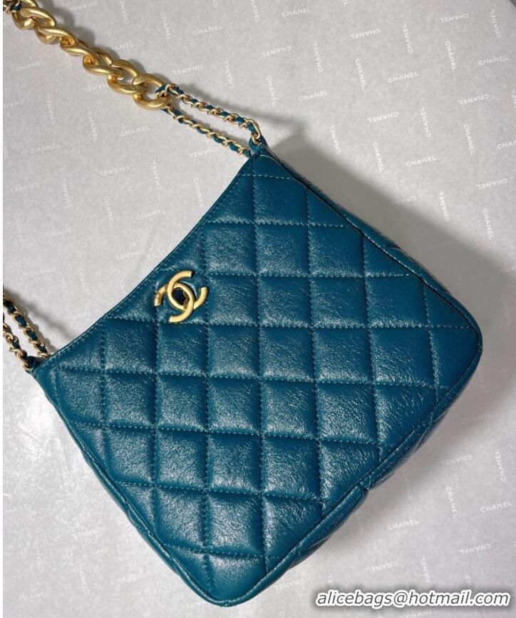 Top Quality Chanel Calfskin Shoulder Bag AS3111 blue