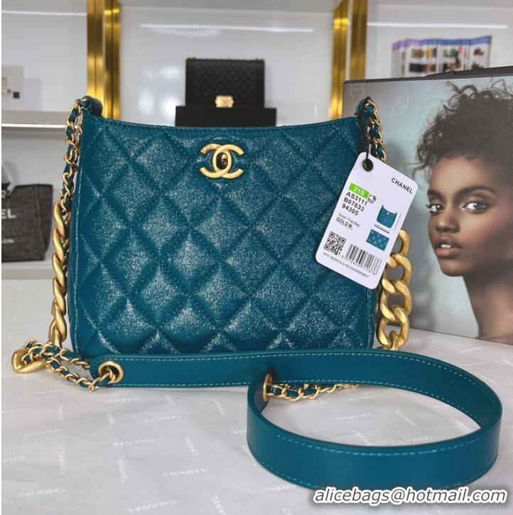 Top Quality Chanel Calfskin Shoulder Bag AS3111 blue