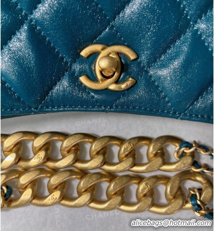 Top Quality Chanel Calfskin Shoulder Bag AS3111 blue