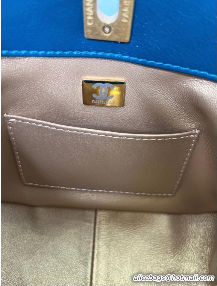 Top Quality Chanel Calfskin Shoulder Bag AS3111 blue