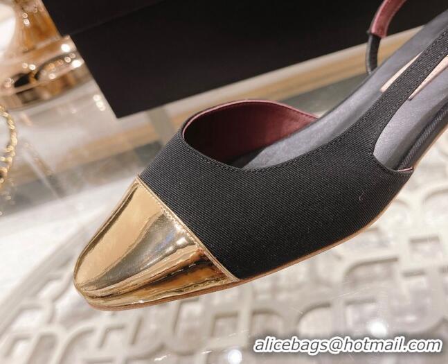 Best Price Chanel Grosgrain Slingback Shoe 2.5cm G31319 Black