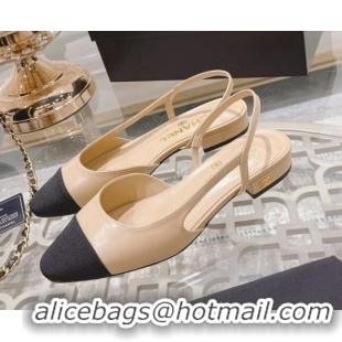 Grade Quality Chanel Slingbacks Shoe G31319 Beige