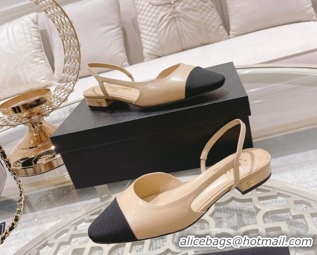 Grade Quality Chanel Slingbacks Shoe G31319 Beige