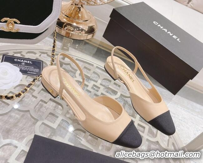 Grade Quality Chanel Slingbacks Shoe G31319 Beige