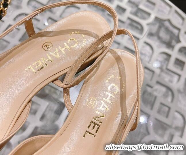 Grade Quality Chanel Slingbacks Shoe G31319 Beige