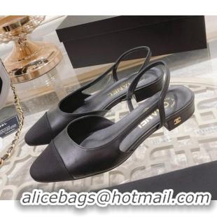 Classic Specials Chanel Slingbacks Shoe G31319 Black 032202