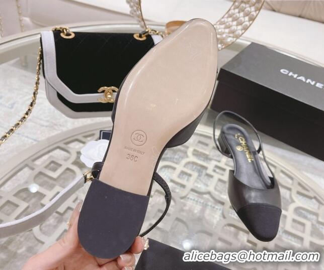 Classic Specials Chanel Slingbacks Shoe G31319 Black 032202