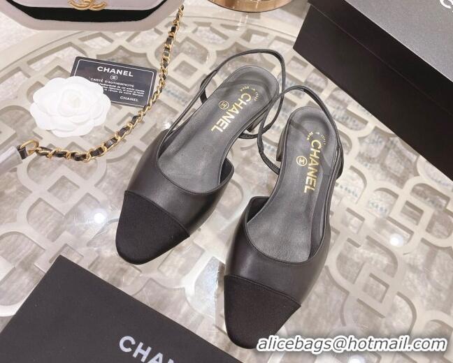 Classic Specials Chanel Slingbacks Shoe G31319 Black 032202