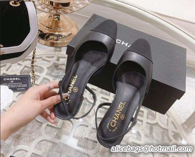 Classic Specials Chanel Slingbacks Shoe G31319 Black 032202