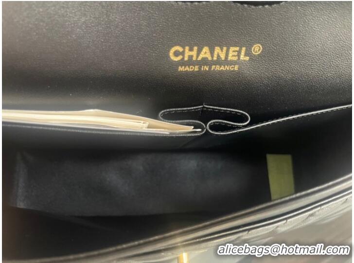 Shop Grade Chanel classic handbag Lambskin & gold Metal V01112 black