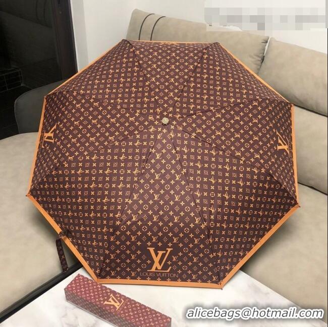 Spot Bulk Louis Vuitton Monogram Umbrella LV1223 Brown 2021