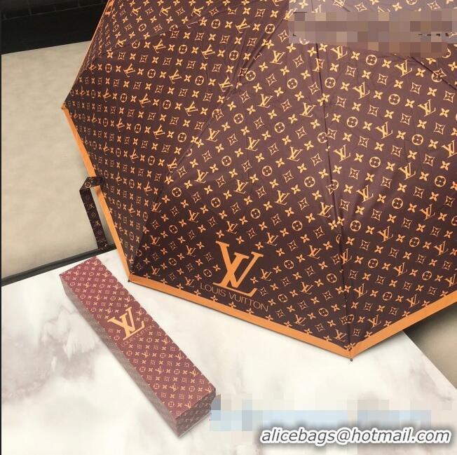 Spot Bulk Louis Vuitton Monogram Umbrella LV1223 Brown 2021