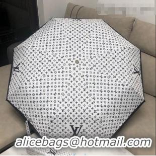 Top Quality Louis Vuitton Monogram Umbrella LV1223 White 2021